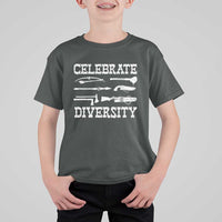 Native American Weapon Celebrate Diversity T Shirt For Kid Indigenous Pride - Wonder Print Shop