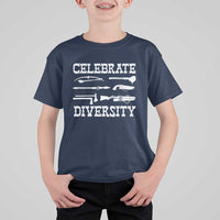 Native American Weapon Celebrate Diversity T Shirt For Kid Indigenous Pride - Wonder Print Shop