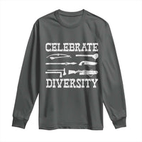 Native American Weapon Celebrate Diversity Long Sleeve Shirt Indigenous Pride - Wonder Print Shop