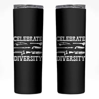 Native American Weapon Celebrate Diversity Skinny Tumbler Indigenous Pride - Wonder Print Shop
