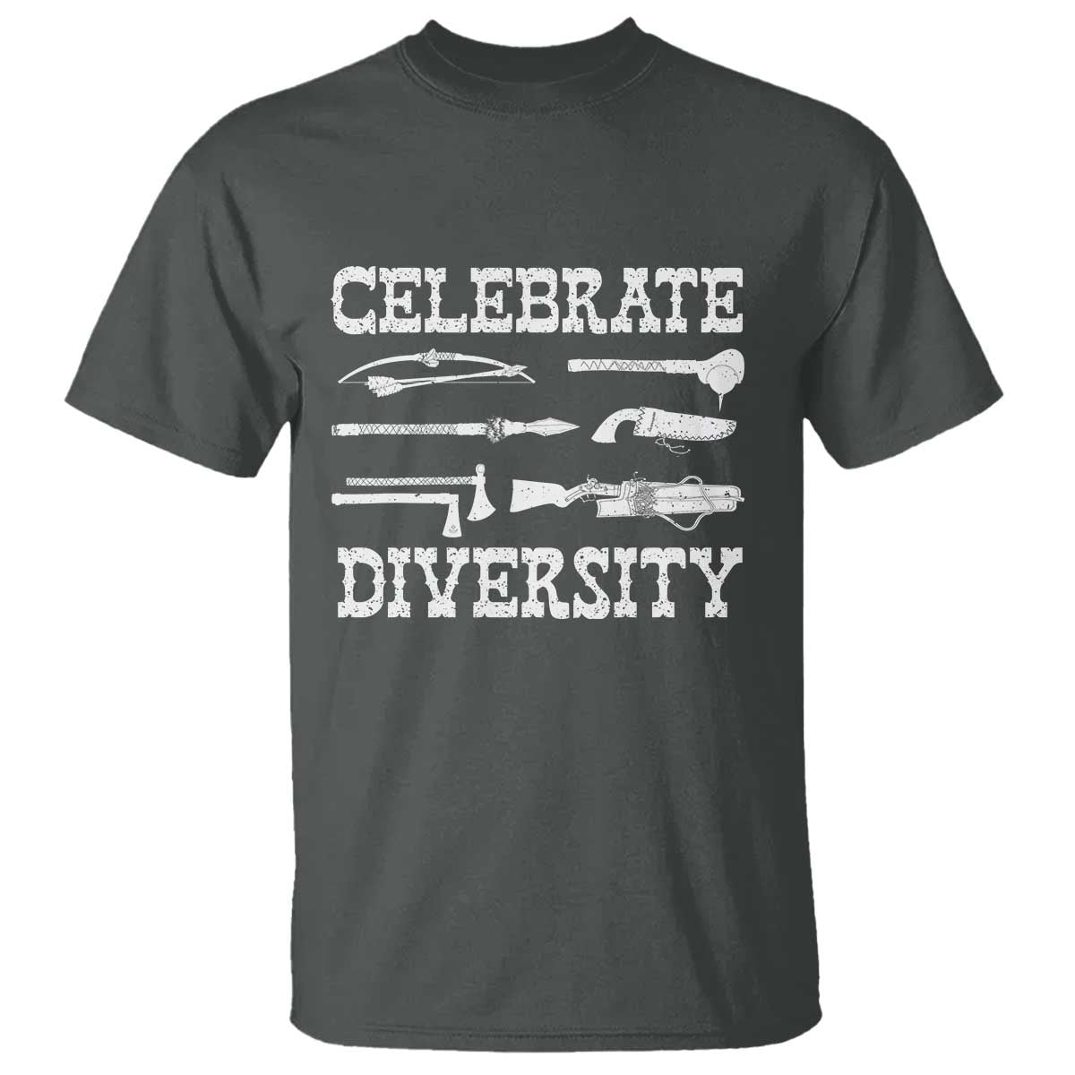 Native American Weapon Celebrate Diversity T Shirt Indigenous Pride - Wonder Print Shop