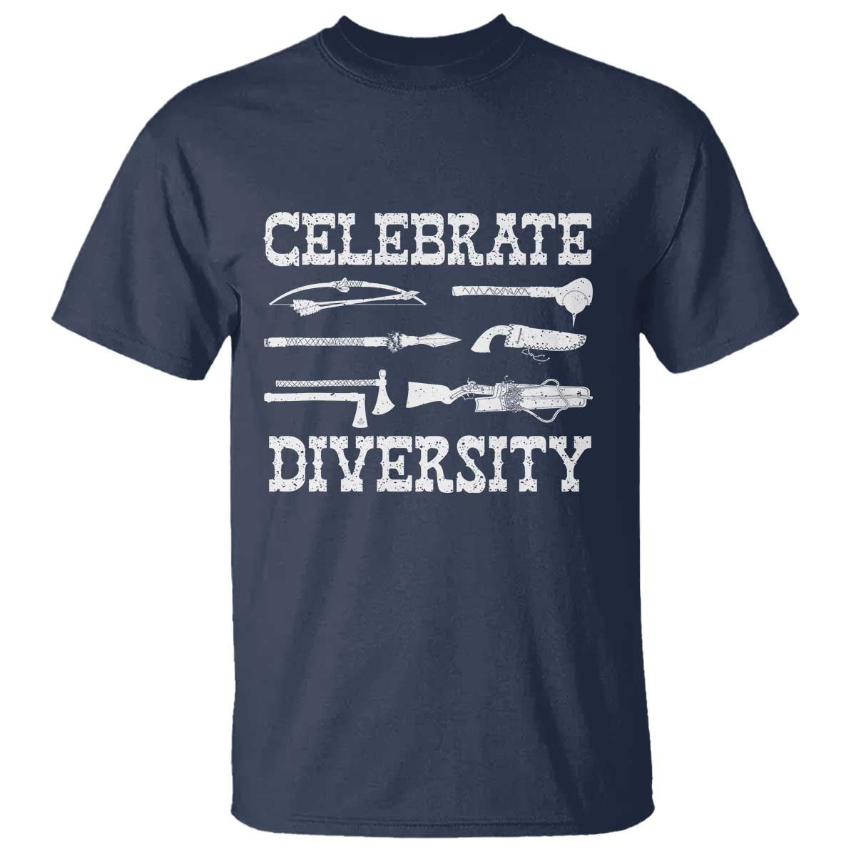 Native American Weapon Celebrate Diversity T Shirt Indigenous Pride - Wonder Print Shop