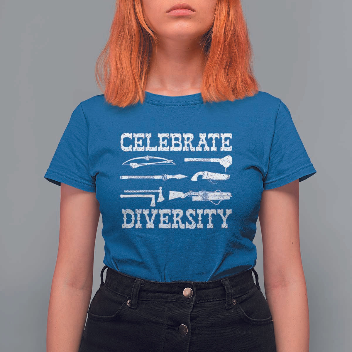 Native American Weapon Celebrate Diversity T Shirt For Women Indigenous Pride - Wonder Print Shop