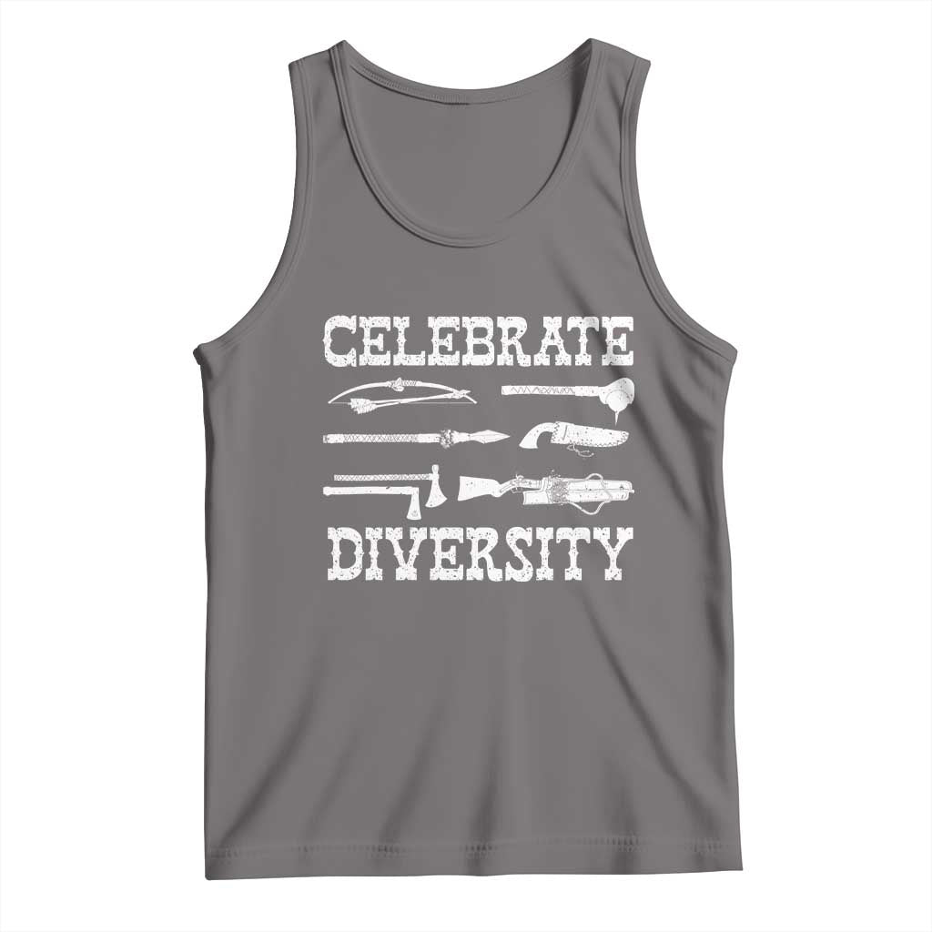Native American Weapon Celebrate Diversity Tank Top Indigenous Pride - Wonder Print Shop