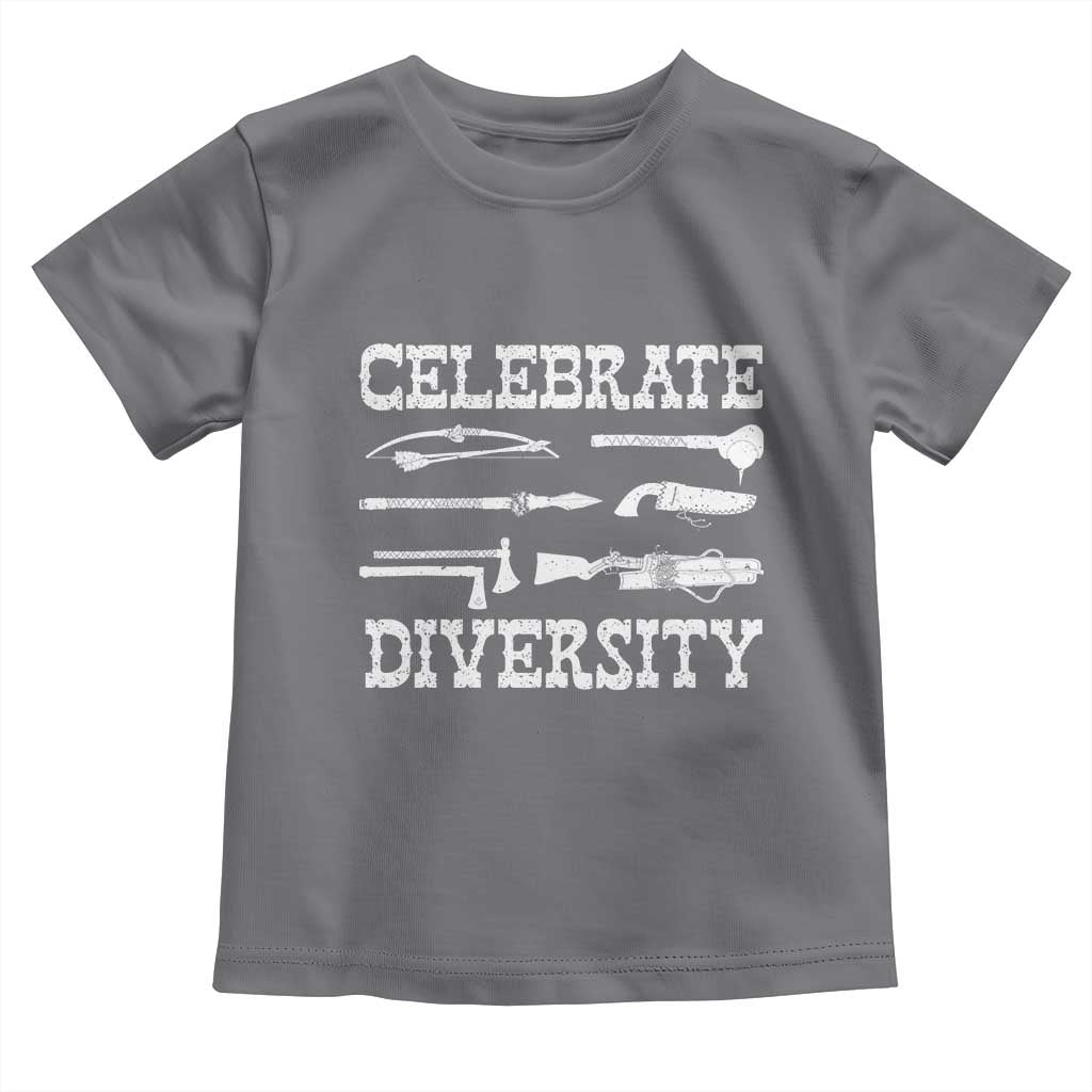 Native American Weapon Celebrate Diversity Toddler T Shirt Indigenous Pride - Wonder Print Shop