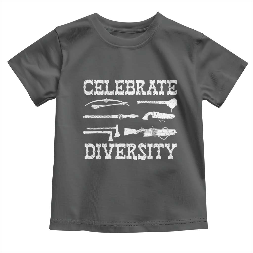 Native American Weapon Celebrate Diversity Toddler T Shirt Indigenous Pride - Wonder Print Shop