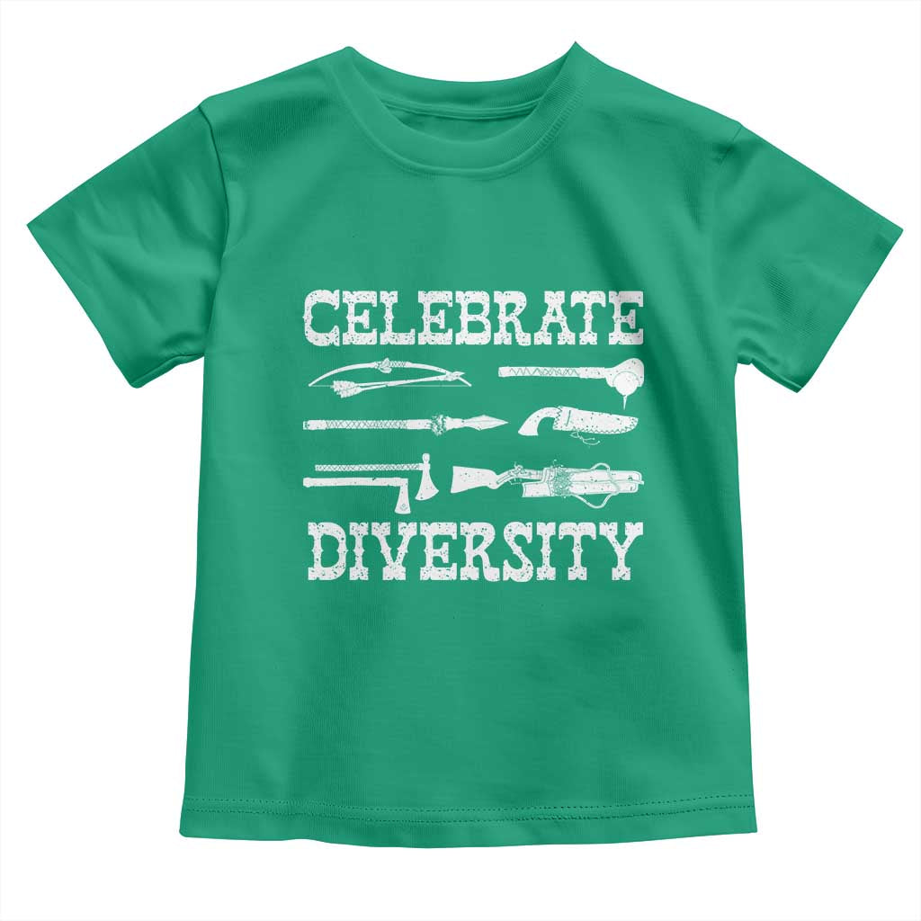 Native American Weapon Celebrate Diversity Toddler T Shirt Indigenous Pride - Wonder Print Shop