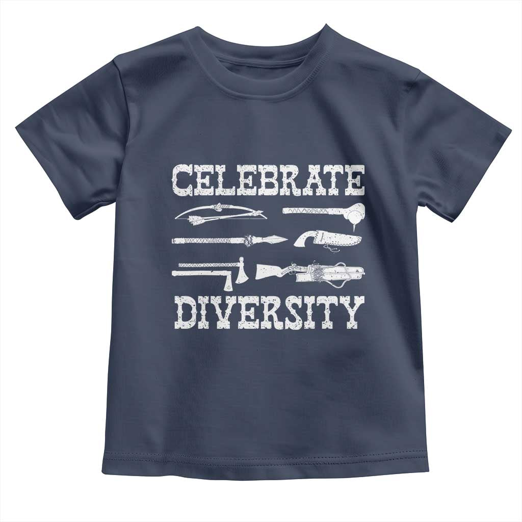 Native American Weapon Celebrate Diversity Toddler T Shirt Indigenous Pride - Wonder Print Shop
