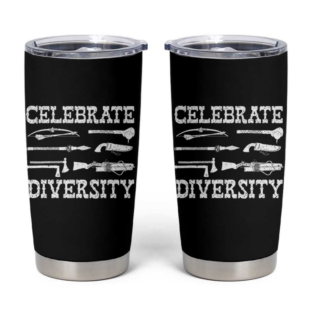 Native American Weapon Celebrate Diversity Tumbler Cup Indigenous Pride - Wonder Print Shop