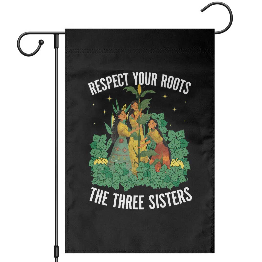 Three Sisters Respect Your Roots Garden Flag Native American Heritage History Month - Wonder Print Shop