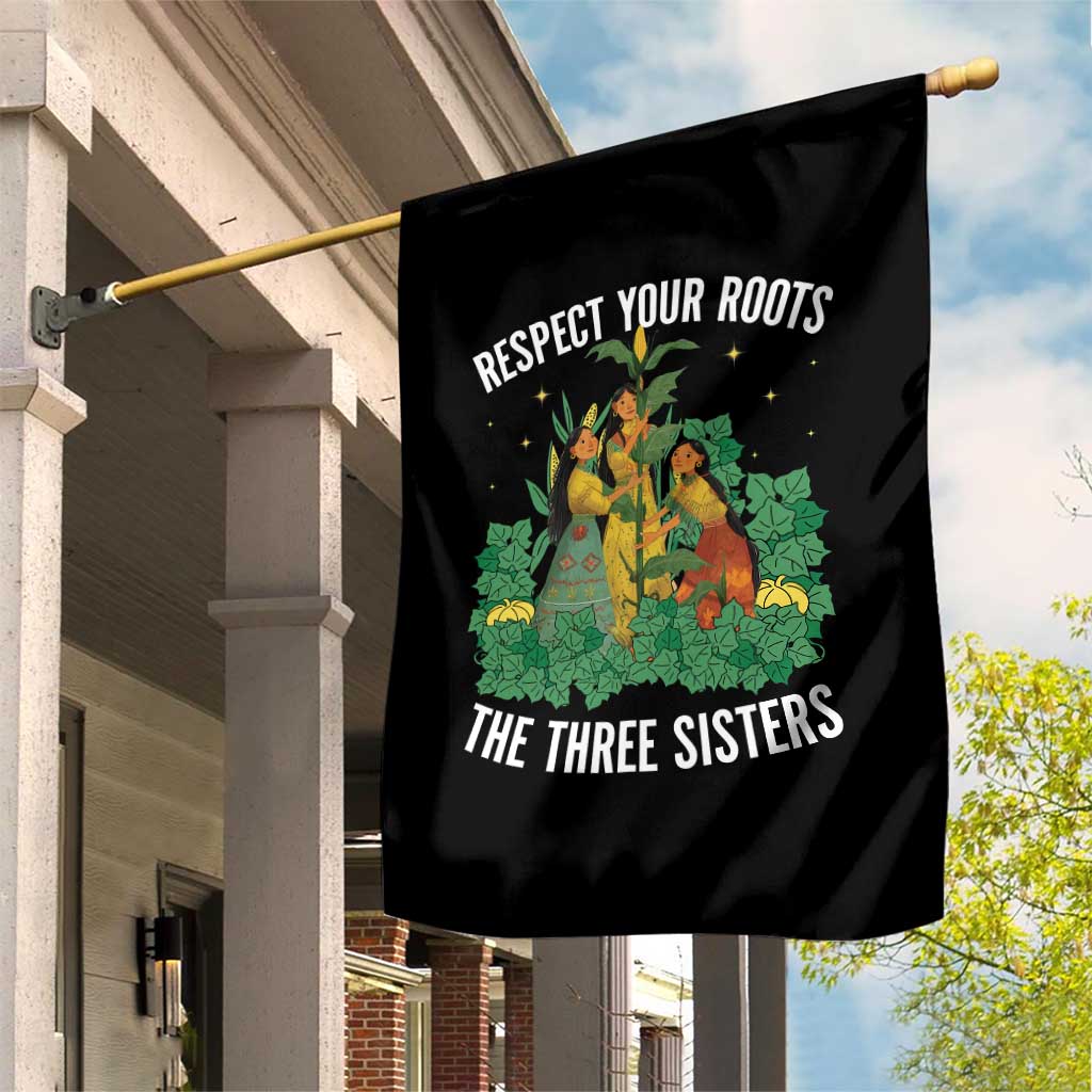 Three Sisters Respect Your Roots Garden Flag Native American Heritage History Month - Wonder Print Shop