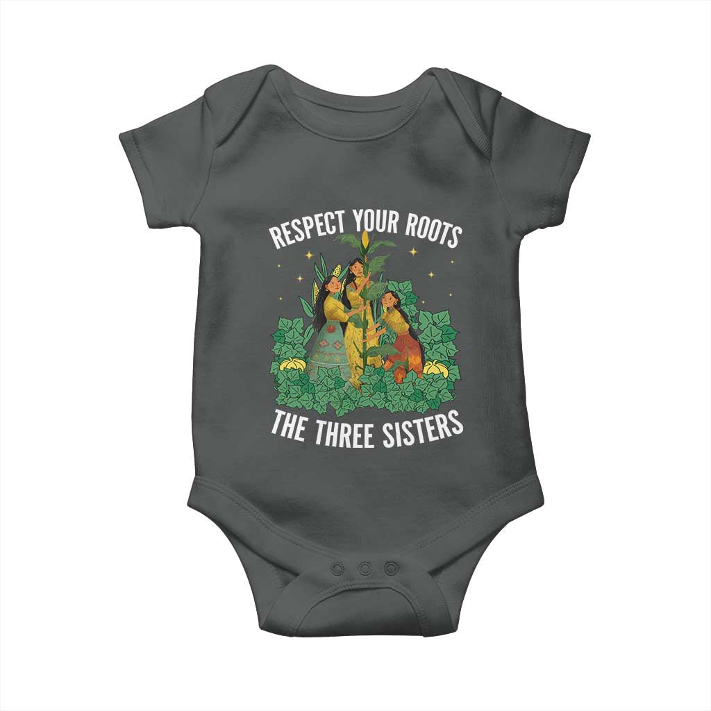 Three Sisters Respect Your Roots Baby Onesie Native American Heritage History Month - Wonder Print Shop