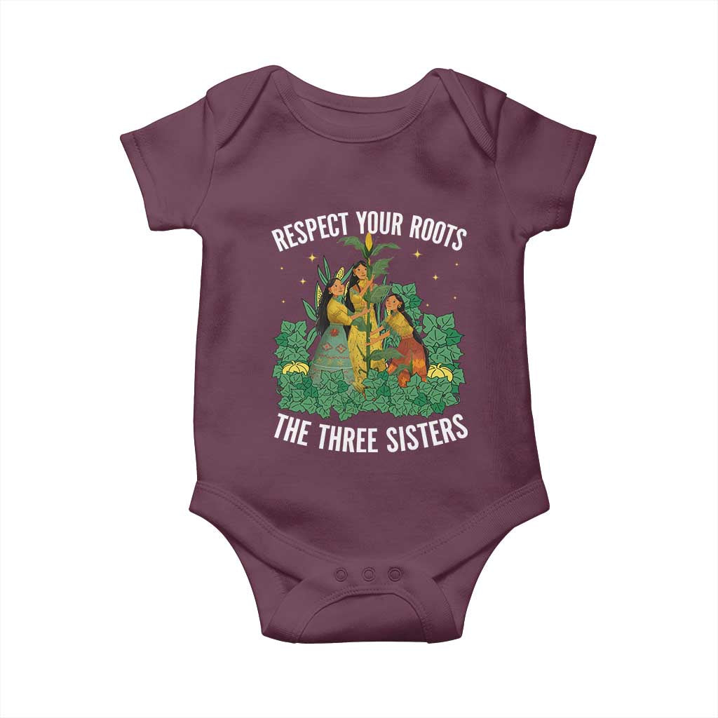 Three Sisters Respect Your Roots Baby Onesie Native American Heritage History Month - Wonder Print Shop