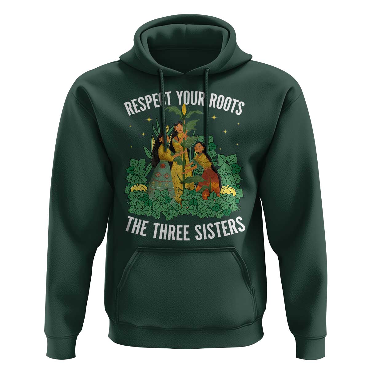 Three Sisters Respect Your Roots Hoodie Native American Heritage History Month - Wonder Print Shop