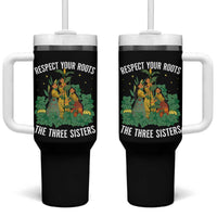 Three Sisters Respect Your Roots Tumbler With Handle Native American Heritage History Month - Wonder Print Shop