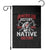 American History Begins With Native History Garden Flag Native American Indigenous Indian Warrior - Wonder Print Shop