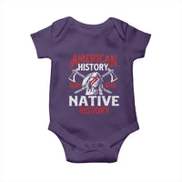 American History Begins With Native History Baby Onesie Native American Indigenous Indian Warrior - Wonder Print Shop