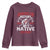 American History Begins With Native History Youth Sweatshirt Native American Indigenous Indian Warrior - Wonder Print Shop