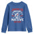 American History Begins With Native History Youth Sweatshirt Native American Indigenous Indian Warrior - Wonder Print Shop