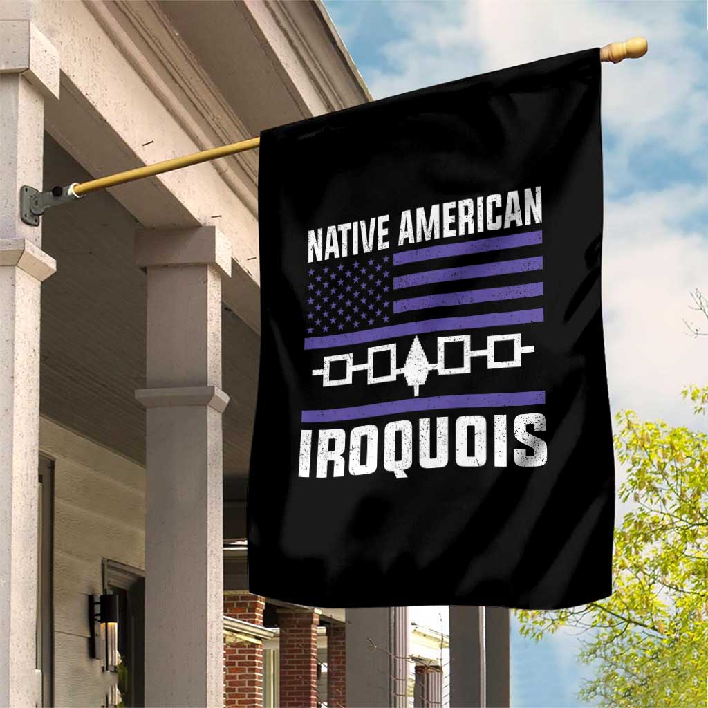 Native American Iroquois Garden Flag Haudenosaunee Nation Vintage USA Flag - Wonder Print Shop