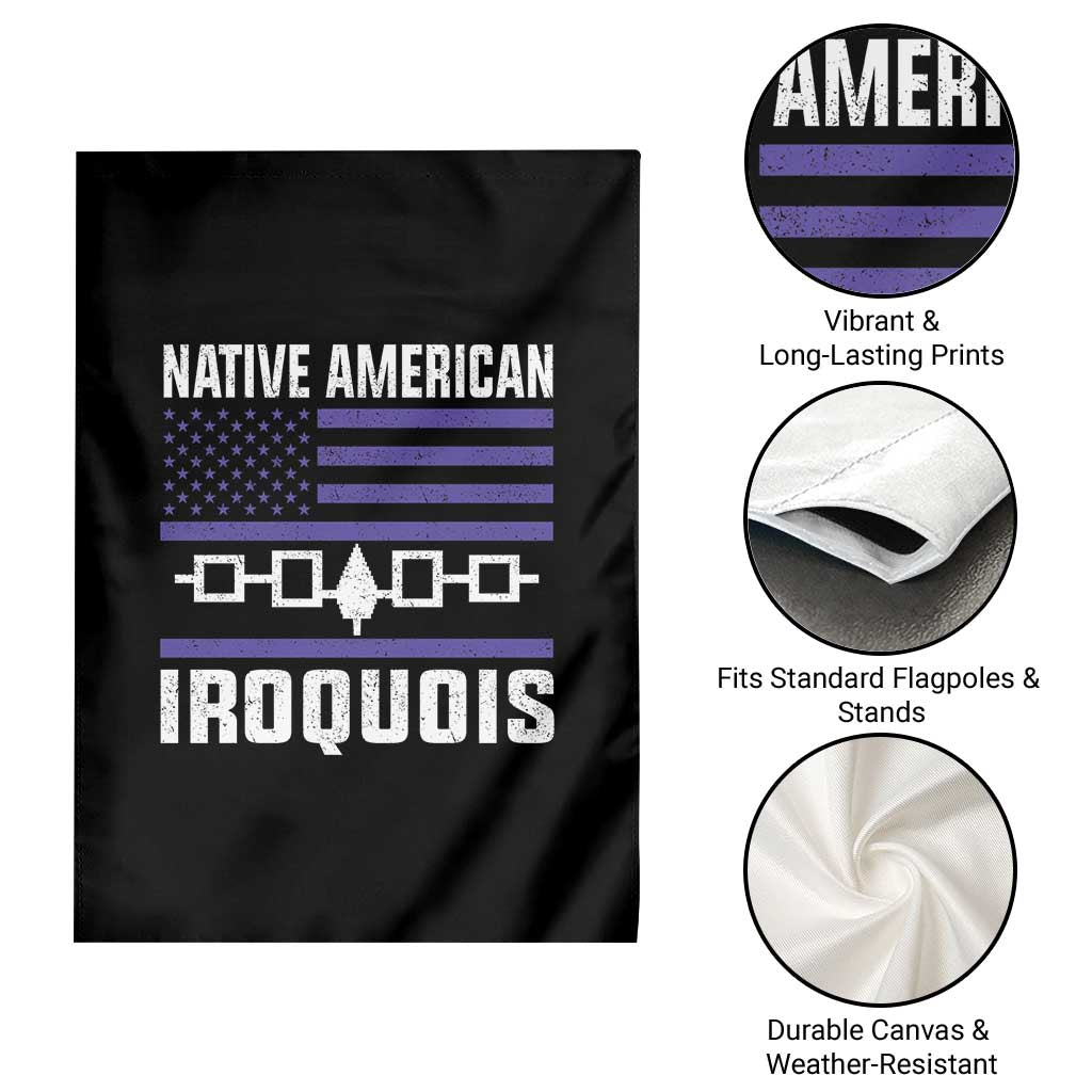 Native American Iroquois Garden Flag Haudenosaunee Nation Vintage USA Flag - Wonder Print Shop