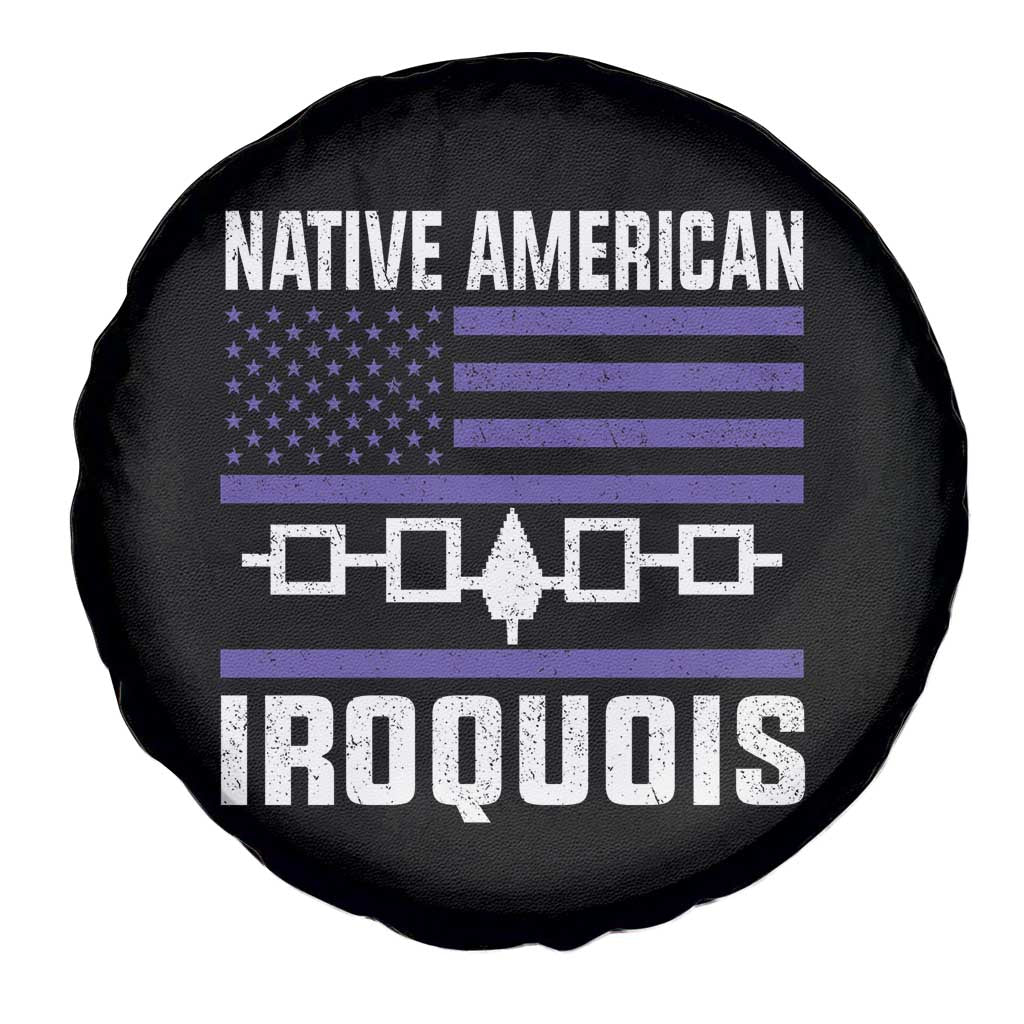 Native American Iroquois Spare Tire Cover Haudenosaunee Nation Vintage USA Flag - Wonder Print Shop