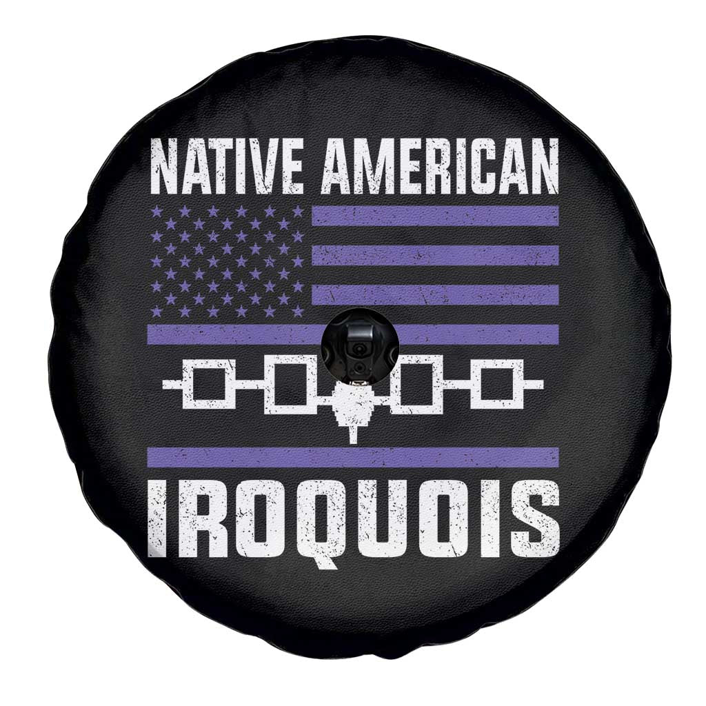 Native American Iroquois Spare Tire Cover Haudenosaunee Nation Vintage USA Flag - Wonder Print Shop