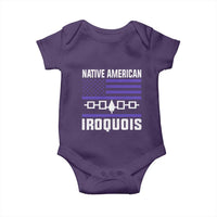 Native American Iroquois Baby Onesie Haudenosaunee Nation Vintage USA Flag - Wonder Print Shop