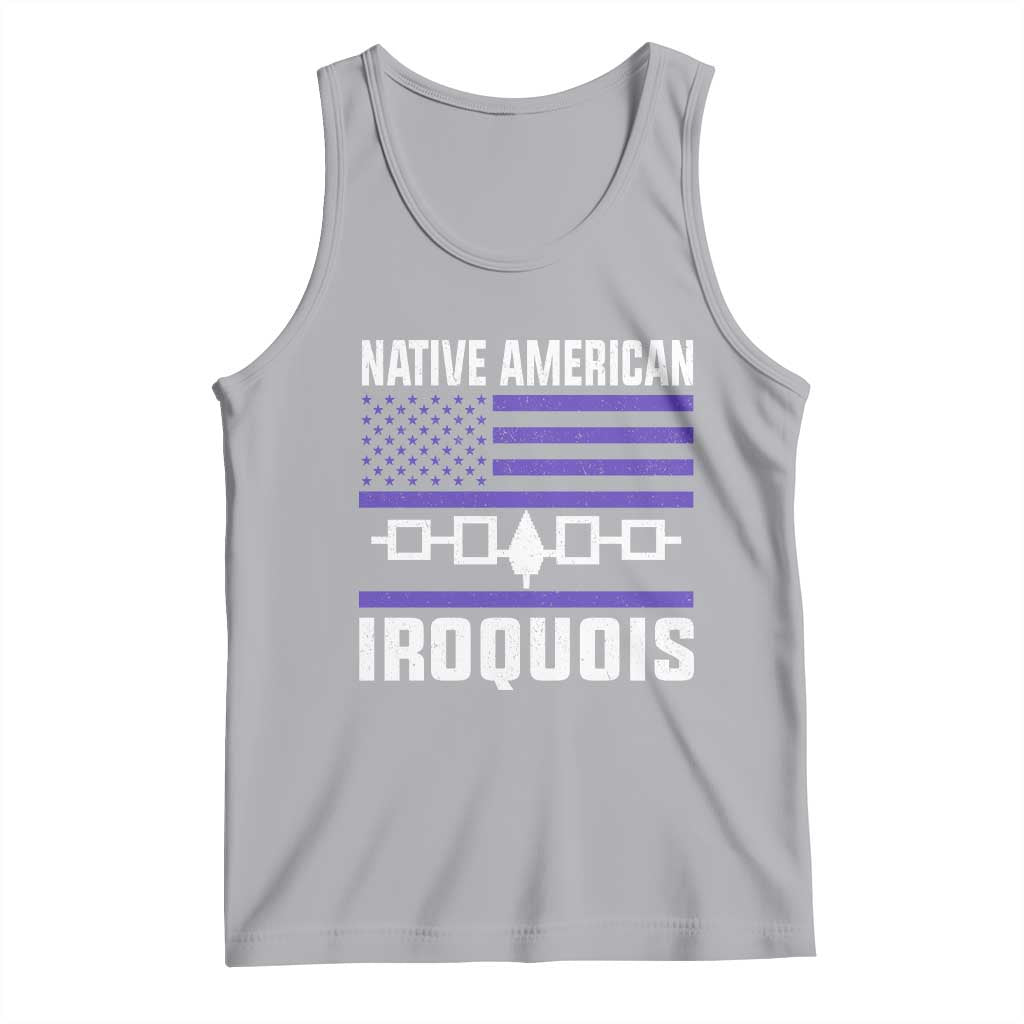 Native American Iroquois Tank Top Haudenosaunee Nation Vintage USA Flag - Wonder Print Shop