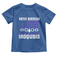 Native American Iroquois Toddler T Shirt Haudenosaunee Nation Vintage USA Flag - Wonder Print Shop