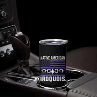 Native American Iroquois Tumbler Cup Haudenosaunee Nation Vintage USA Flag - Wonder Print Shop