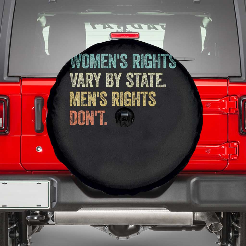 Women's Rights Vary By State Men Rights Don't Feminist Retro Spare Tire Cover