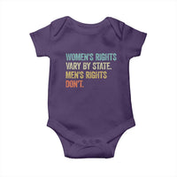 Women's Rights Vary By State Men Rights Don't Feminist Retro Baby Onesie