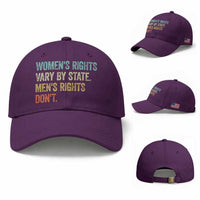 Women's Rights Vary By State Men Rights Don't Feminist Retro Baseball Cap