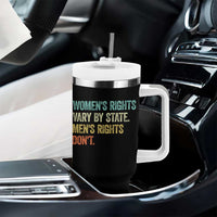 Women's Rights Vary By State Men Rights Don't Feminist Retro Tumbler With Handle