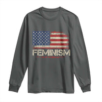 Feminism Feminist American Flag Long Sleeve Shirt Patriotic Womens Rights