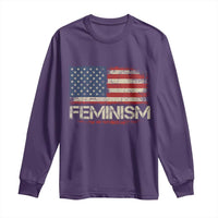 Feminism Feminist American Flag Long Sleeve Shirt Patriotic Womens Rights