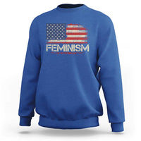 Feminism Feminist American Flag Sweatshirt Patriotic Womens Rights