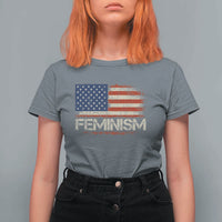 Feminism Feminist American Flag T Shirt For Women Patriotic Womens Rights