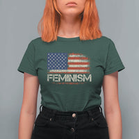 Feminism Feminist American Flag T Shirt For Women Patriotic Womens Rights