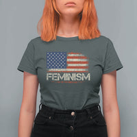 Feminism Feminist American Flag T Shirt For Women Patriotic Womens Rights