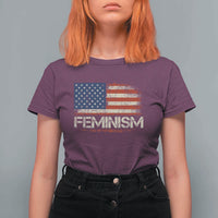 Feminism Feminist American Flag T Shirt For Women Patriotic Womens Rights