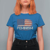 Feminism Feminist American Flag T Shirt For Women Patriotic Womens Rights