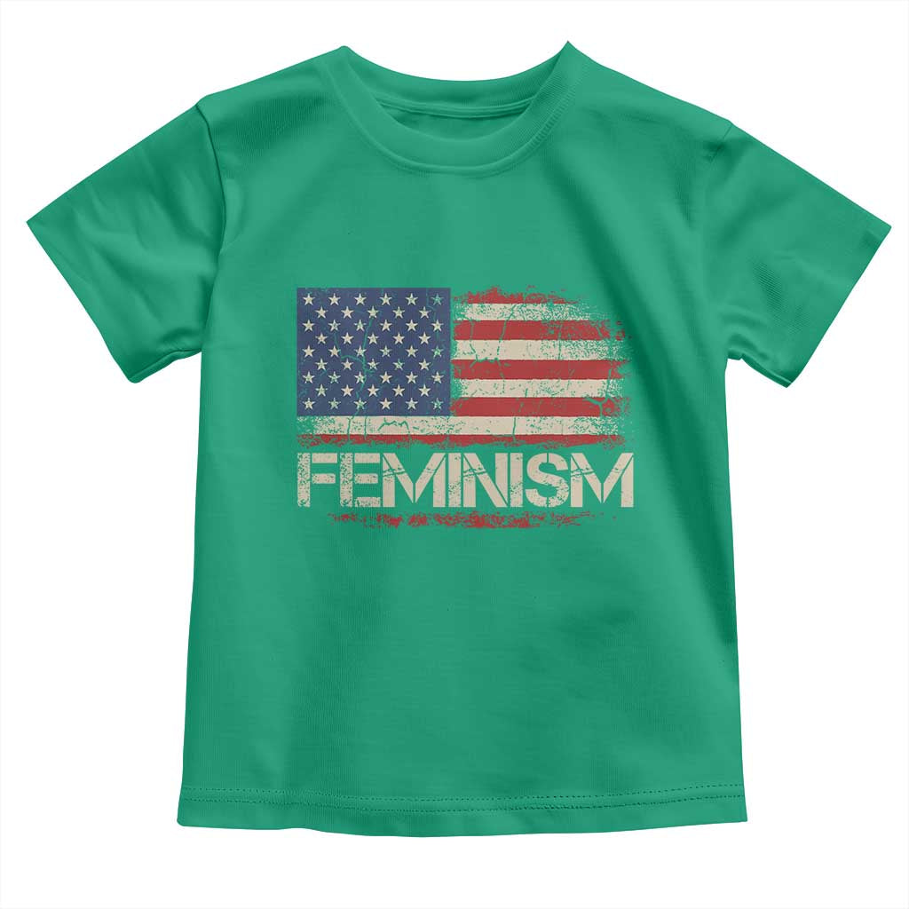 Feminism Feminist American Flag Toddler T Shirt Patriotic Womens Rights