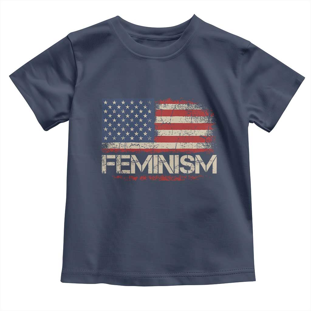 Feminism Feminist American Flag Toddler T Shirt Patriotic Womens Rights