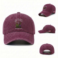 All Plants Are Edible Some Only Once Washed Cotton Baseball Cap Funny Botanical Gardener