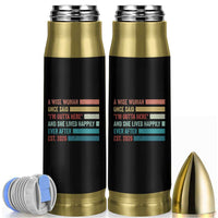 Funny Retired 2026 Bullet Tumbler A Wise Woman Once Said I'm Outta Here Retirement Gift