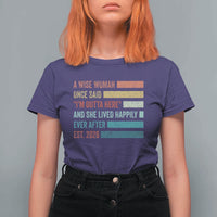 Funny Retired 2026 T Shirt For Women A Wise Woman Once Said I'm Outta Here Retirement Gift
