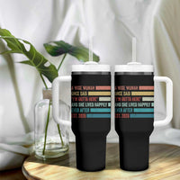Funny Retired 2026 Tumbler With Handle A Wise Woman Once Said I'm Outta Here Retirement Gift
