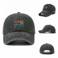 Funny Retired 2026 Washed Cotton Baseball Cap A Wise Woman Once Said I'm Outta Here Retirement Gift